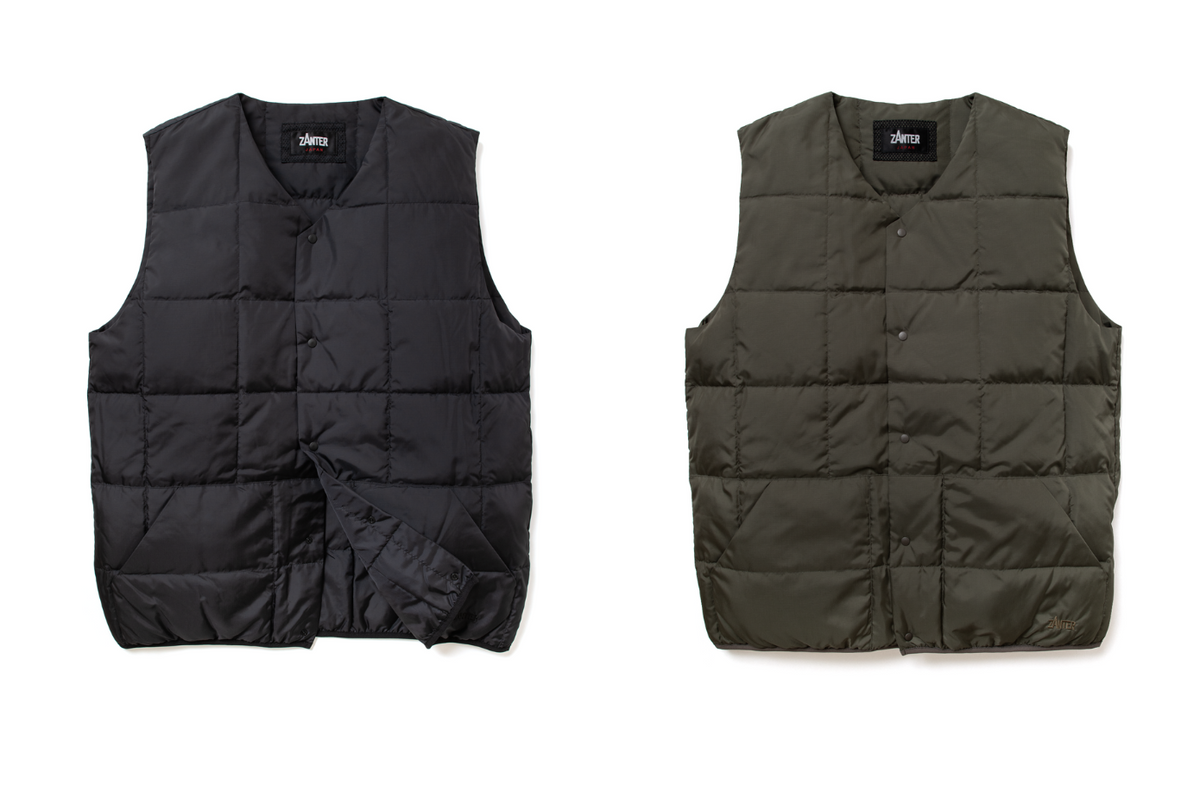 冬の防寒性を格上げするREダウンインナーベスト– ZANTER