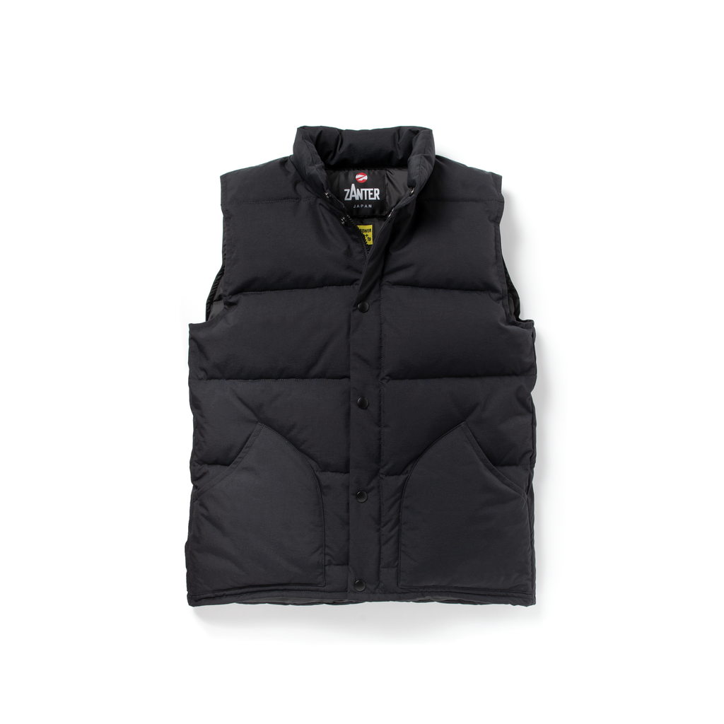 ダウンベスト S/P ブラック DOWN VEST - BLACK– ZANTER