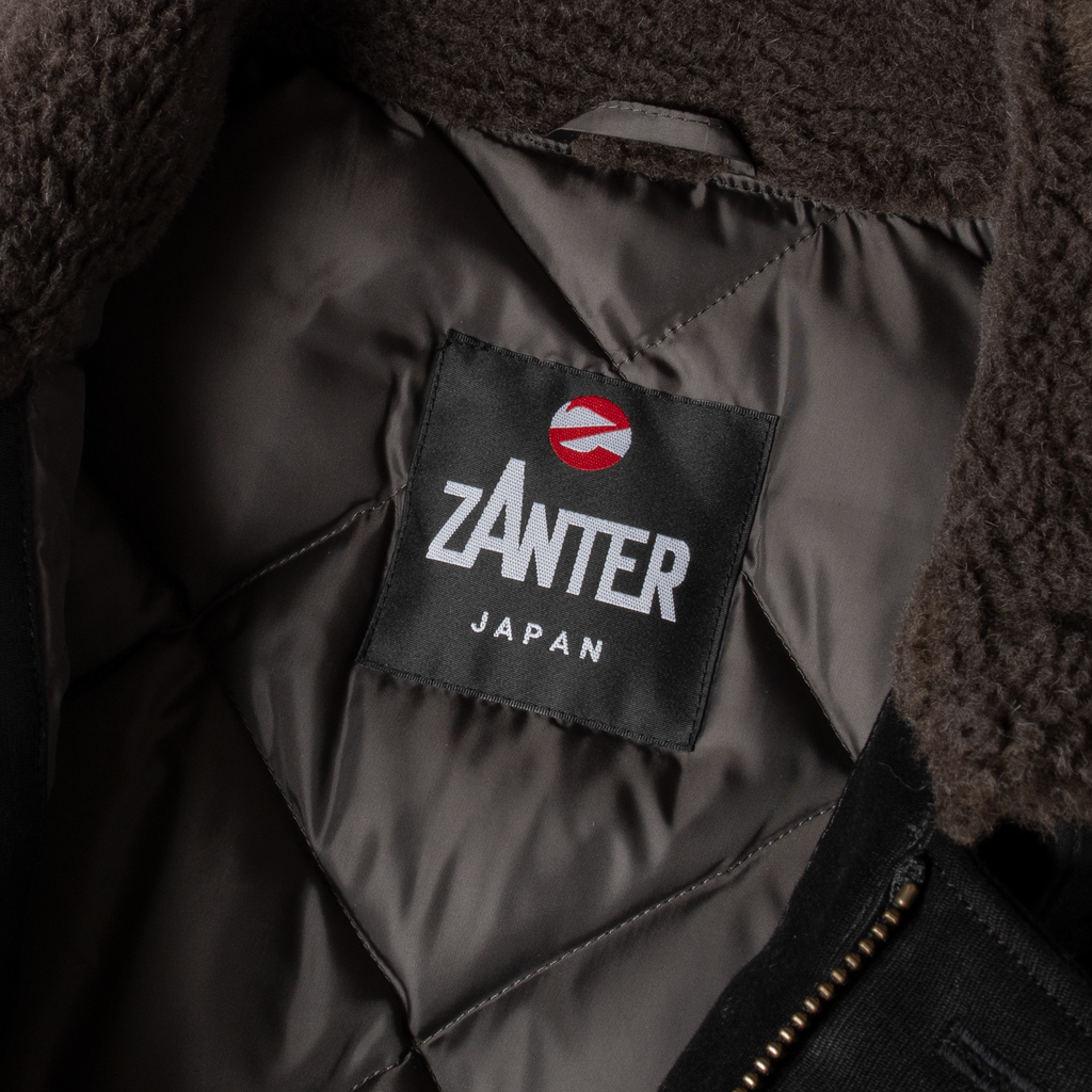ZANTER N-1ダウンジャケット黒L ほぼ新品 ZANTER N-1ダウンジャケット黒L ほぼ新品